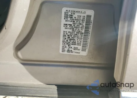 2009 Nissan Murano S z USA, uszkodzony, nr VIN JN8AZ18W09W139830